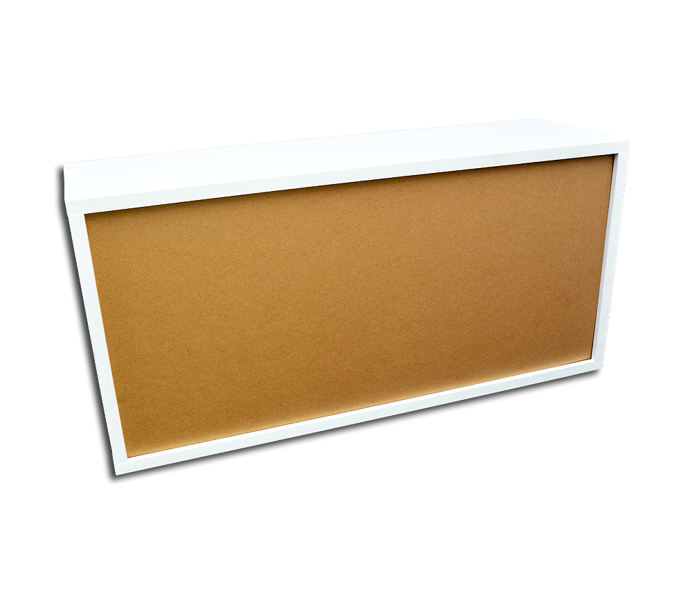 CONTENITORE DI LEGNO BIANCO PER CONTENERE 60 CD CON CUSTODIA
