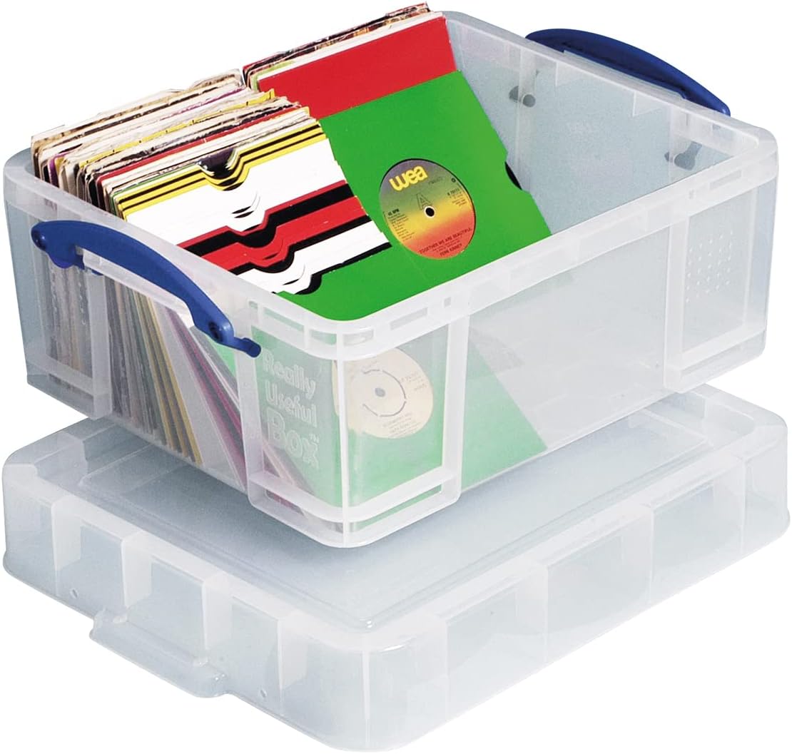 TRANSPARENT BOX FOR 200 RECORDS 45 RPM / 44 DVD / 93 CD