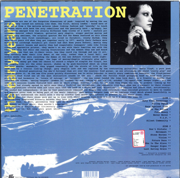 Penetration – The Early Years - Vinyl Lp