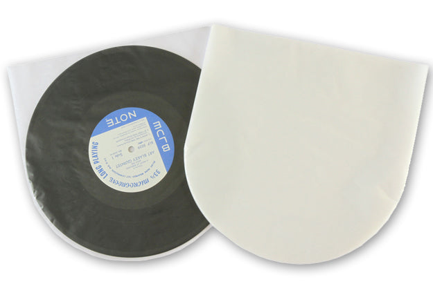 KATTA - SOBRES TRANSPARENTES ANTIESTÁTICAS CON LATERAL REDONDO PARA DISCOS DE 10" 78 REVS (25 uds.)