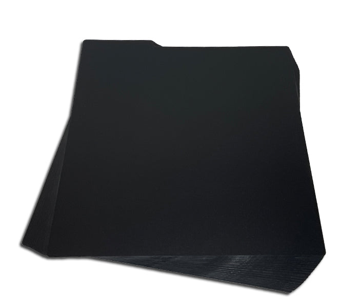 DIVISEURS EN PLASTIQUE NOIR AVEC REHAUSSEUR POUR CATALOGUE 33 TR/MIN 12" DISQUES LP (20 pcs.)