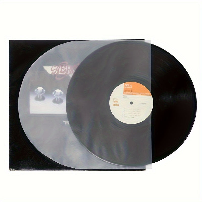 POCHETTES ANTISTATIQUES TRANSPARENTES AVEC CÔTÉ ROND POUR DISQUES 12" LP (50 pcs)