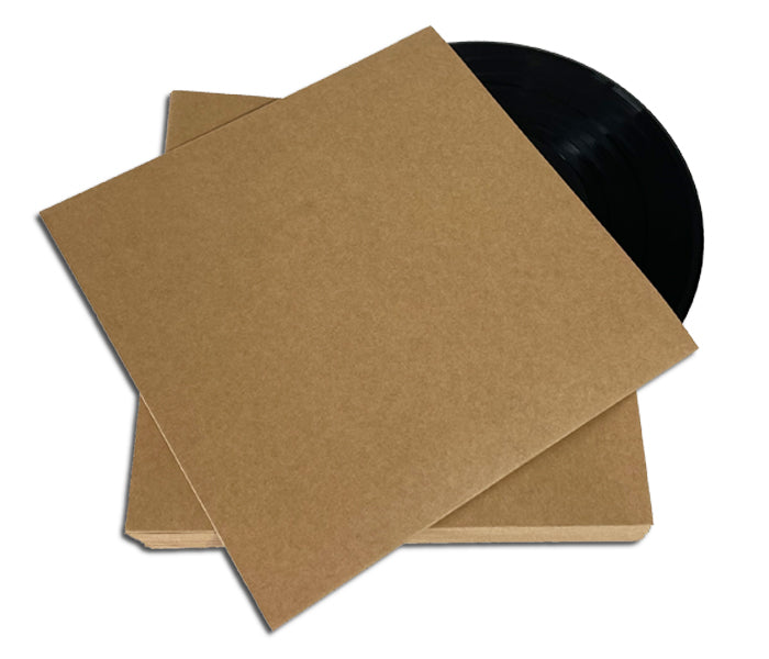 COUVERTURES POUR DISQUES 78 TOURS 10 POUCES CARTON BRUN CLAIR (20 pcs)
