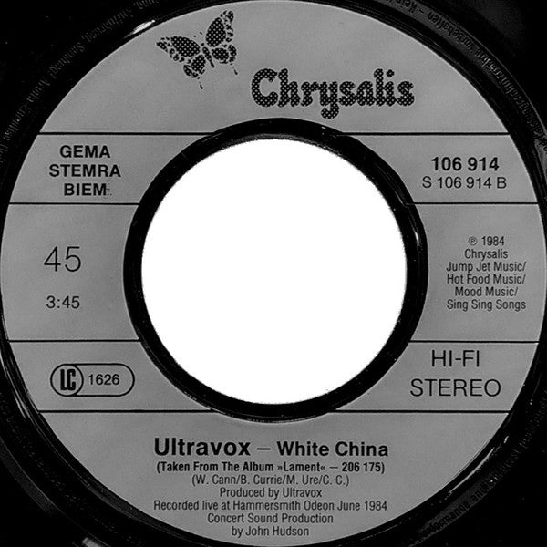 Ultravox – Love's Great Adventure - Vinyl 7"
