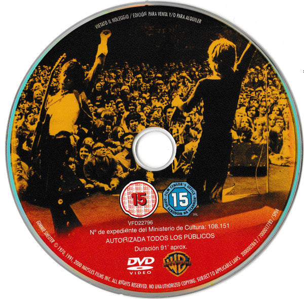 The Rolling Stones – Gimme Shelter - Dvd