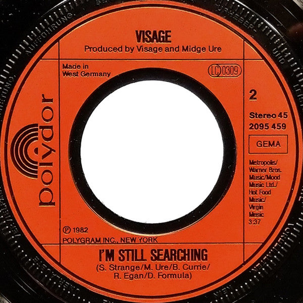 Visage – Night Train - Vinyl, 7"