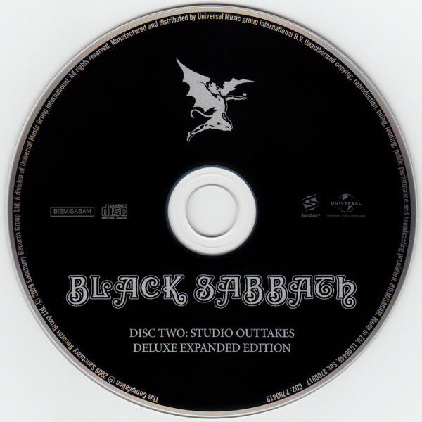 Black Sabbath – Black Sabbath - 2Cd deluxe edition