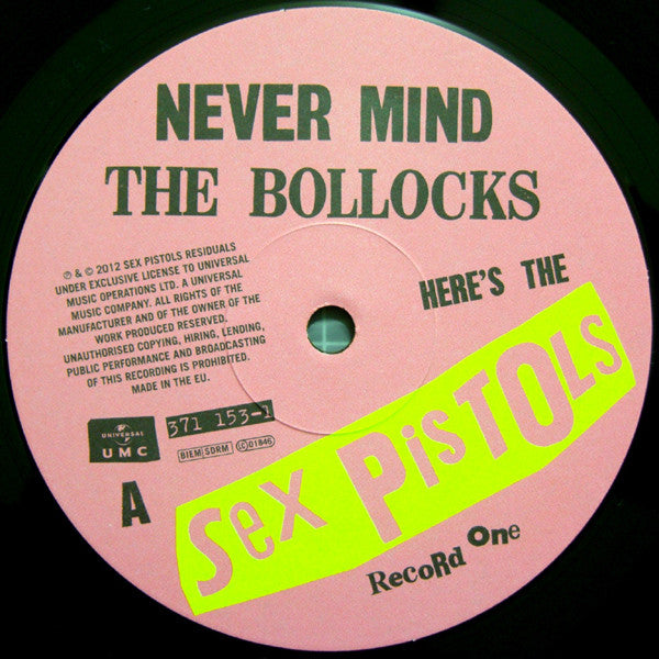 Sex Pistols – Never Mind The Bollocks, Here's The Sex Pistols - 2LP