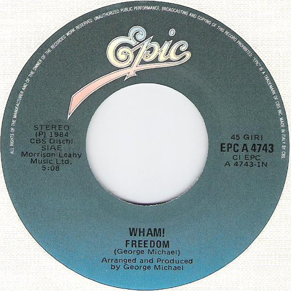 Wham! – Freedom - Vinyl, 7"