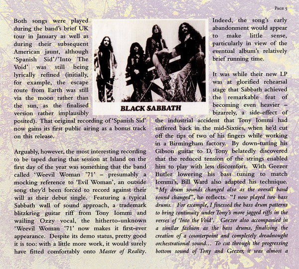 Black Sabbath – Master Of Reality - 2Cd