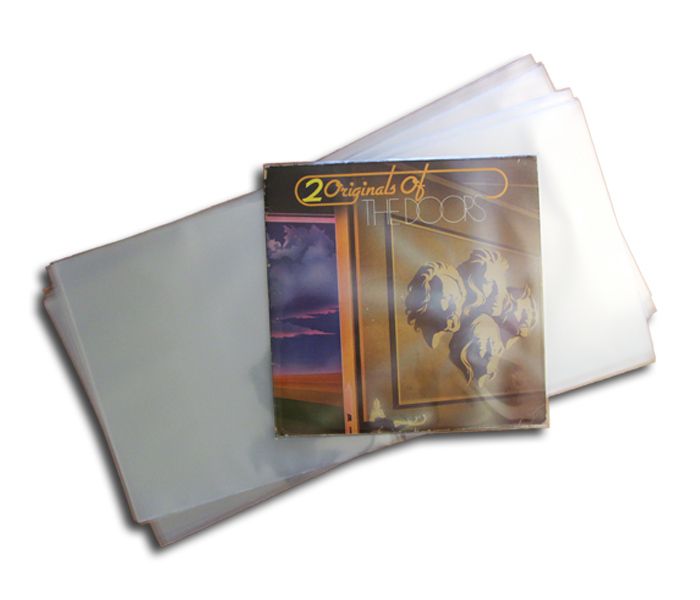 BUSTES ABRIBLES PARA DISCOS LP 33 RPM VINILO 12 PULGADAS EN PP 100 MY (10 pzas.)