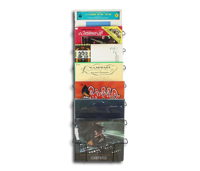DISPLAY / SEPARATE CONTAINER FOR 33 RPM VINYL RECORDS IN METAL