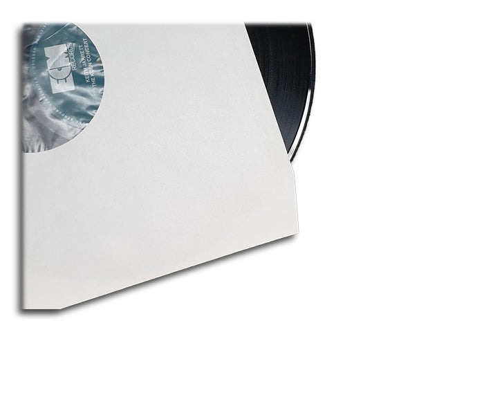 LP 33 RPM VINYL RECORD ENVELOPES 12 INCH WHITE AND ANTISTATIC PAPER WITH CUT CORNERS (100 pcs.)