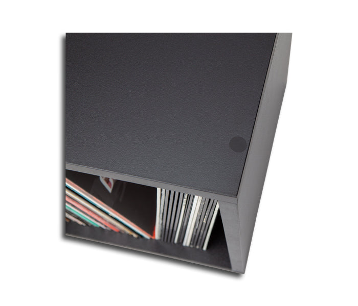 LP VINYLS CUBE BLACK – BEHÄLTER FÜR CA. 80 LP-SCHALLPLATTEN