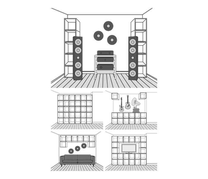 LP VINYLS CUBE BLACK – BEHÄLTER FÜR CA. 80 LP-SCHALLPLATTEN