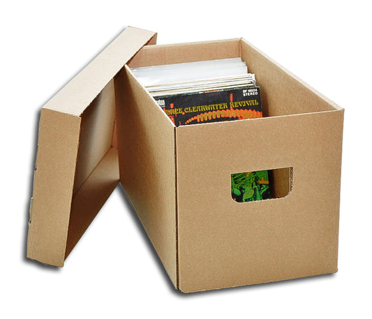 CARDBOARD BOX FOR 150 RECORDS 45 RPM 7 INCH VINYL