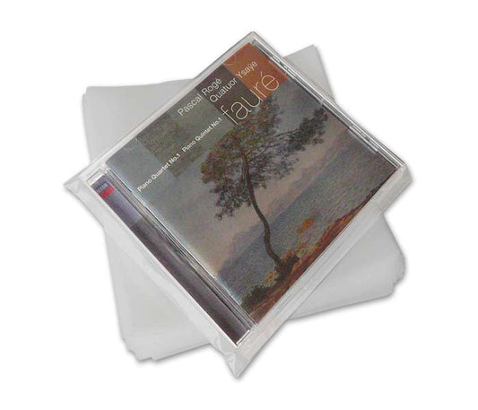 CD/DVD POLYTHENE SLEEVES  100MY 137X150 MM  (100 pcs.)