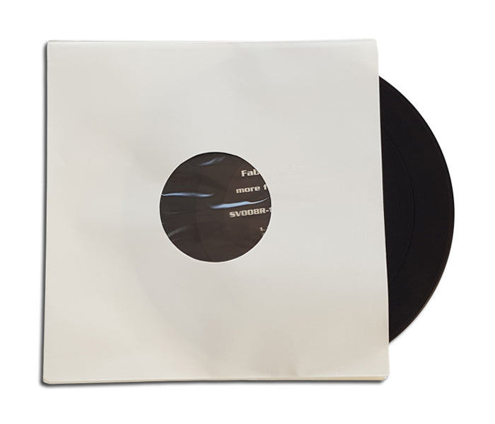 POCHETTES DE PAPIER BLANC ET ANTISTATIQUE POUR DISQUES 78 RPM VINYLE 10 POUCES (50 pcs.)