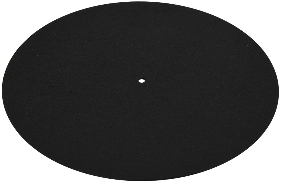 MATE PARA TOCADISCOS ANTIESTÁTICA ALFOMBRA ANTIDESLIZANTE (NEGRA)