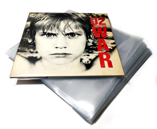 RECORD SLEEVES FOR VINYL LP 33 RPM 12INCH POLYPROPYLENE DELUXE 130 MY (100 pcs.)