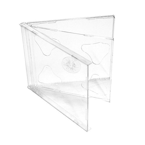 2CD JEWEL CASES TRANSPARENT (10 pcs.)