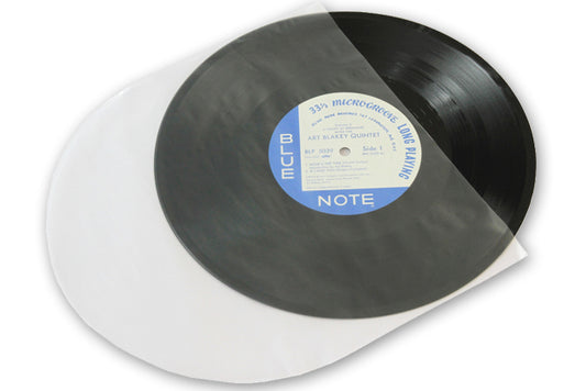 KATTA - SOBRES TRANSPARENTES ANTIESTÁTICAS CON LATERAL REDONDO PARA DISCOS DE 10" 78 REVS (25 uds.)