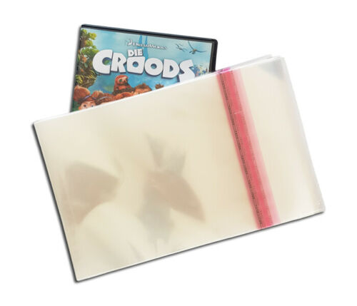 POCHETTES POUR DVD CASE AVEC FERMETURE ADHÉSIVE POLYPROPYLENE DELUXE SLIM 40MY (100 pcs.)